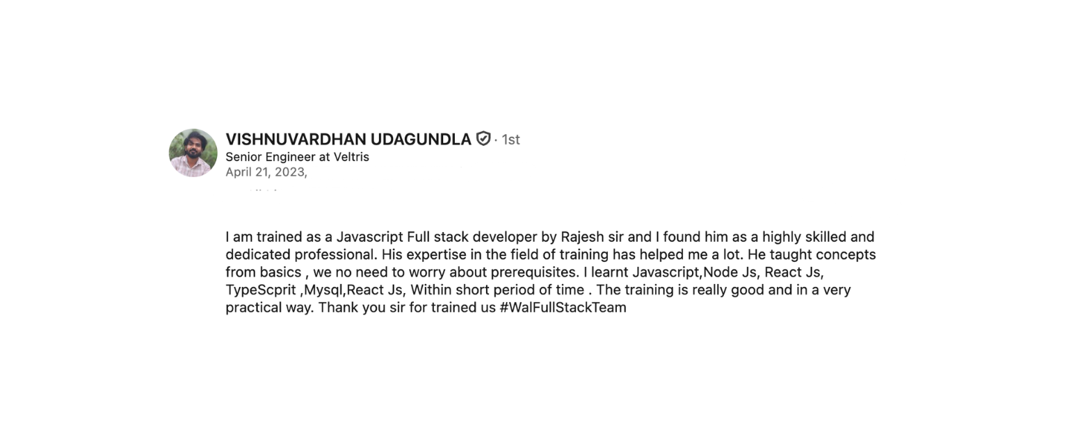 Rajesh T • AI Integration Engineer · RAG & Agentic AI · Full Stack Educator